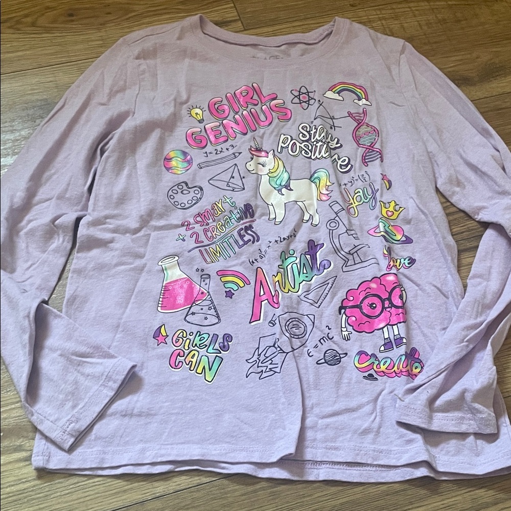 The Children's Place Lavender 'Girl Genius' Long Sleeve Tee (Bin I)​